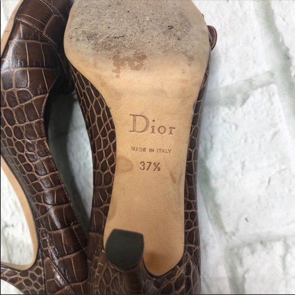 Authentic Dior Buckle round toe pumps - Picture 6 of 8